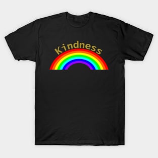 Gold Kindness Rainbow T-Shirt